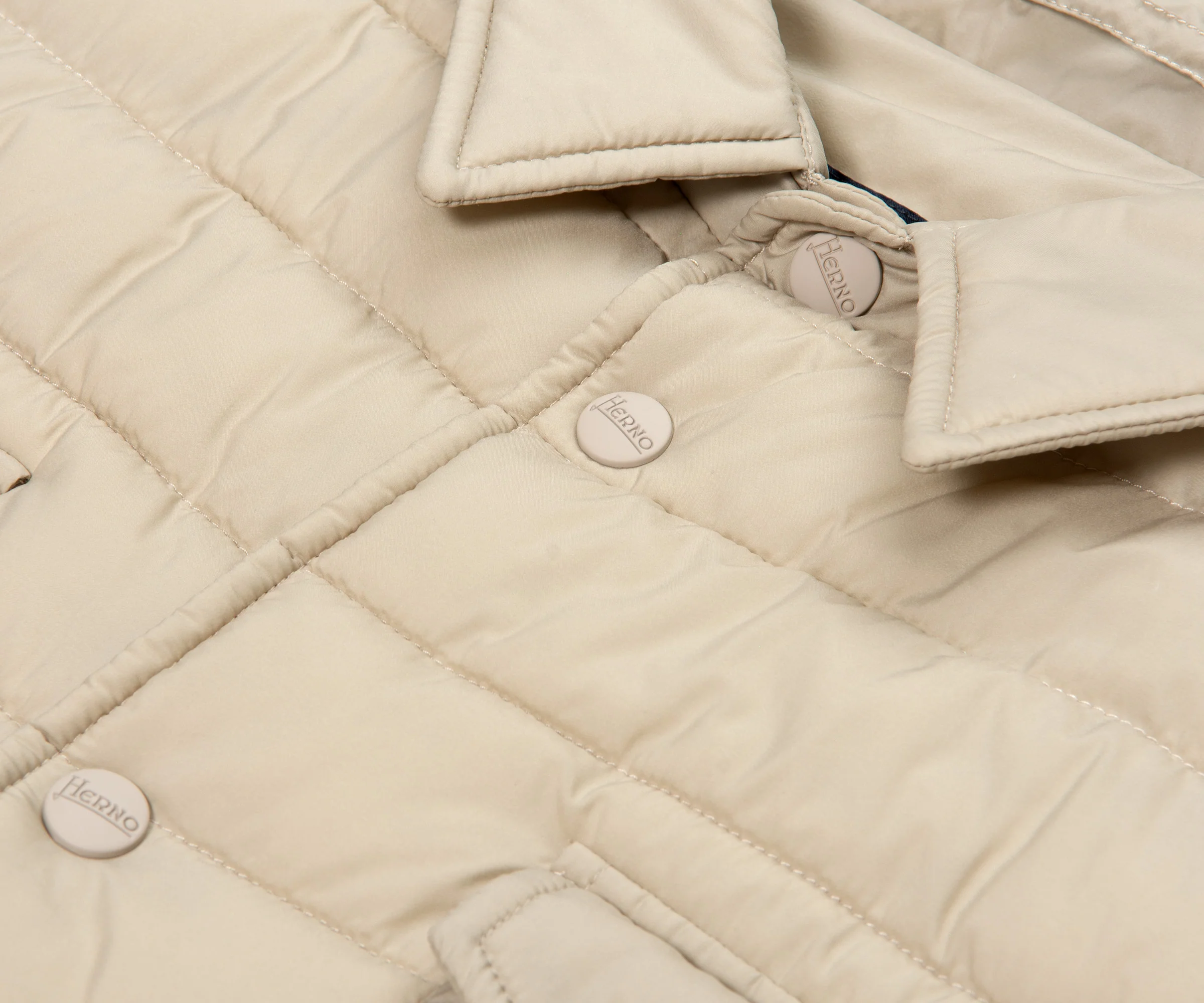 Herno Padded Chest Pocket jacket Cream - Image 4