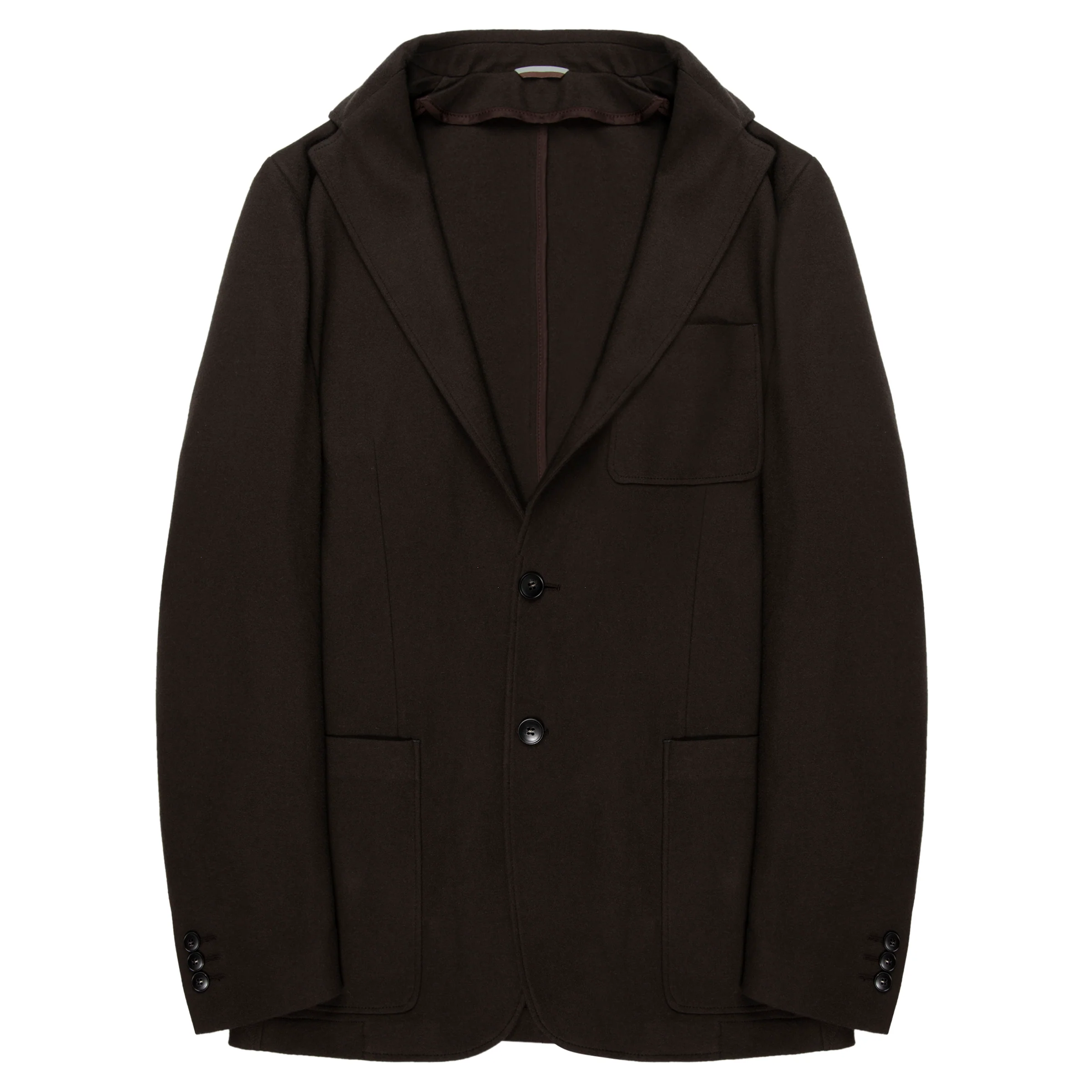 Canali Chocolate Cotton/Cashmere Blazer Jacket