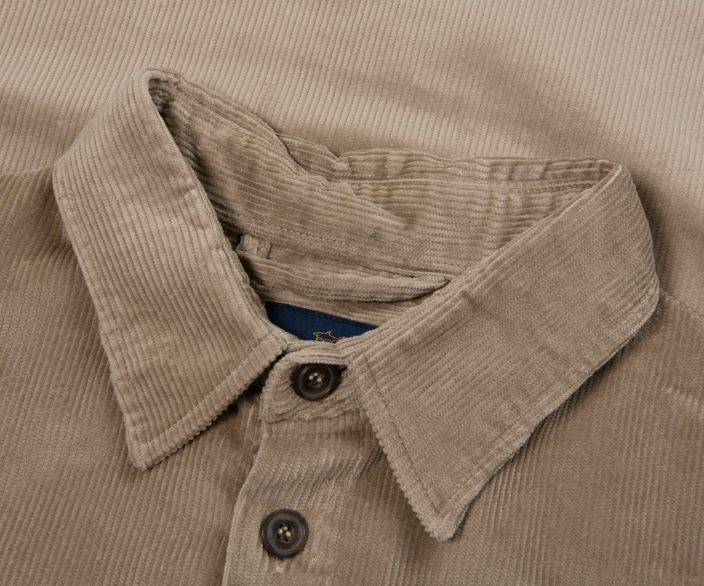 Paul & Shark Sand Thin Cord Overshirt - Image 2