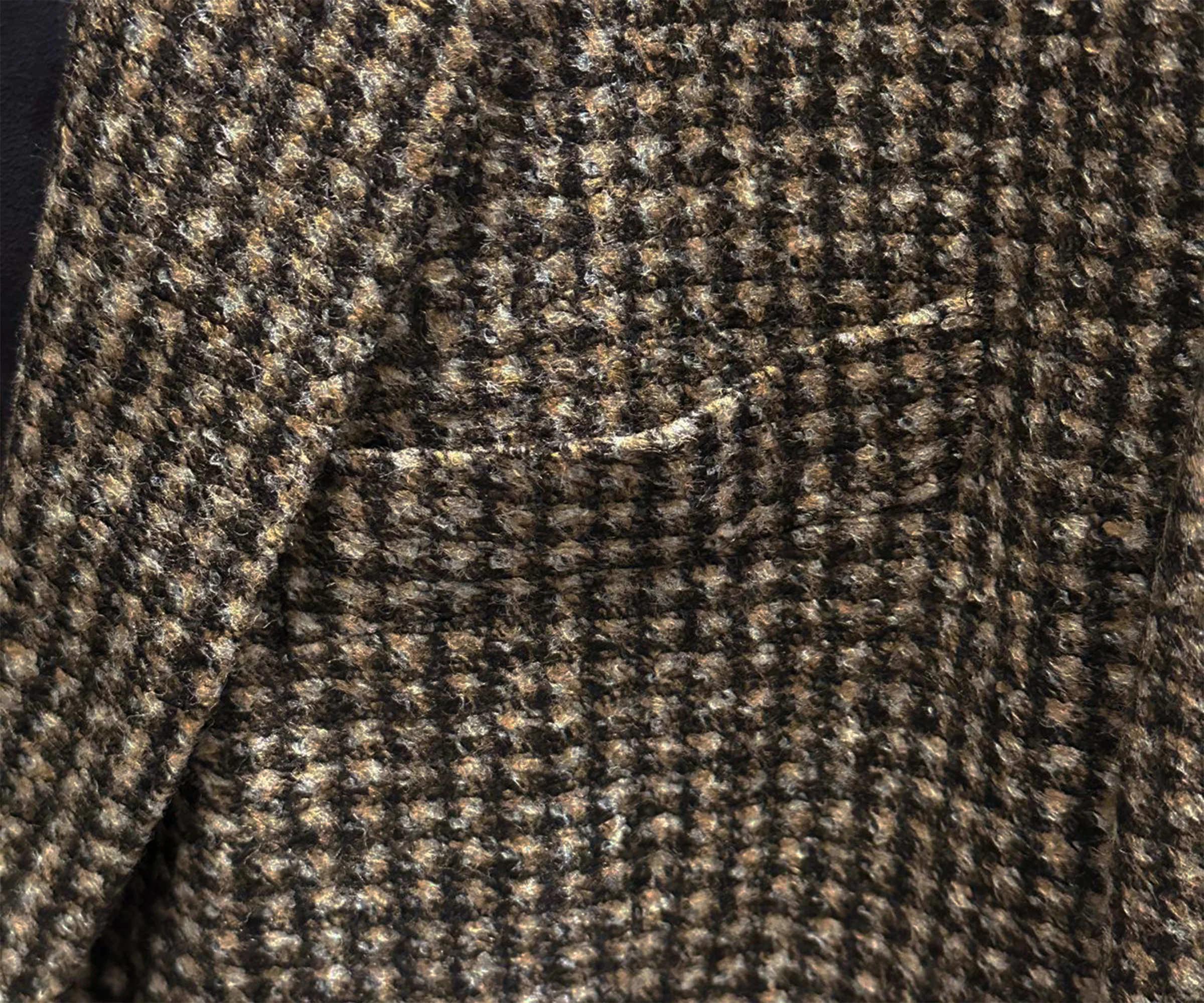 Boss C-Jaye-Bib-233 Check Wool Blazer Beige/Black - Image 4