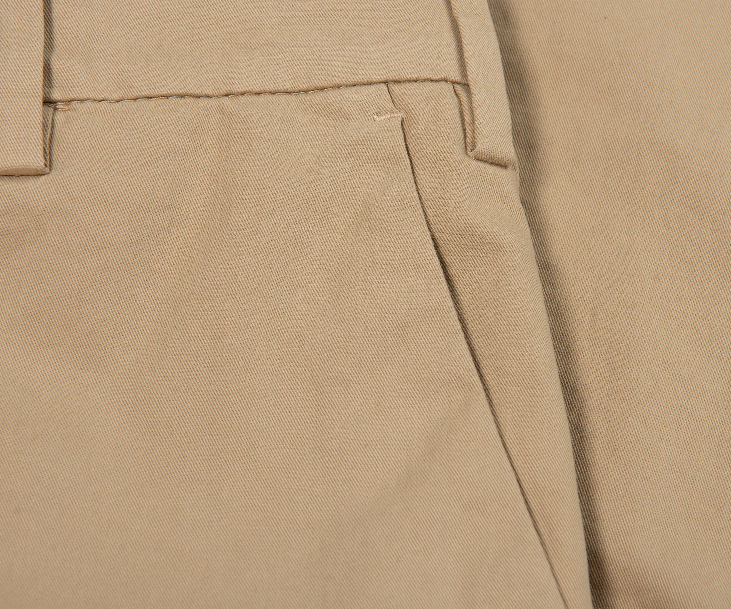 Canali Beige Garment Dyed Chinos - Image 3