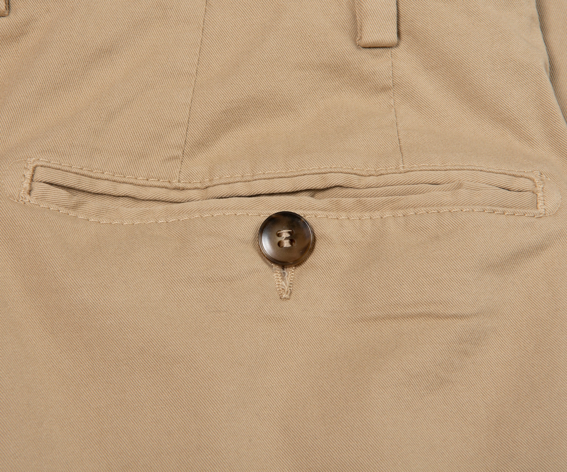 Canali Beige Garment Dyed Chinos - Image 4