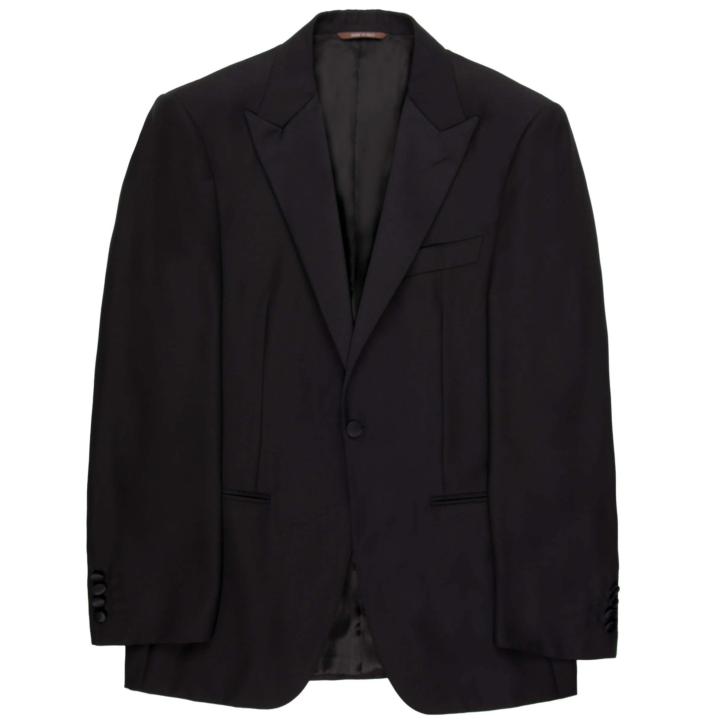 Canali D6 Peak Lapel Dinner Suit Black