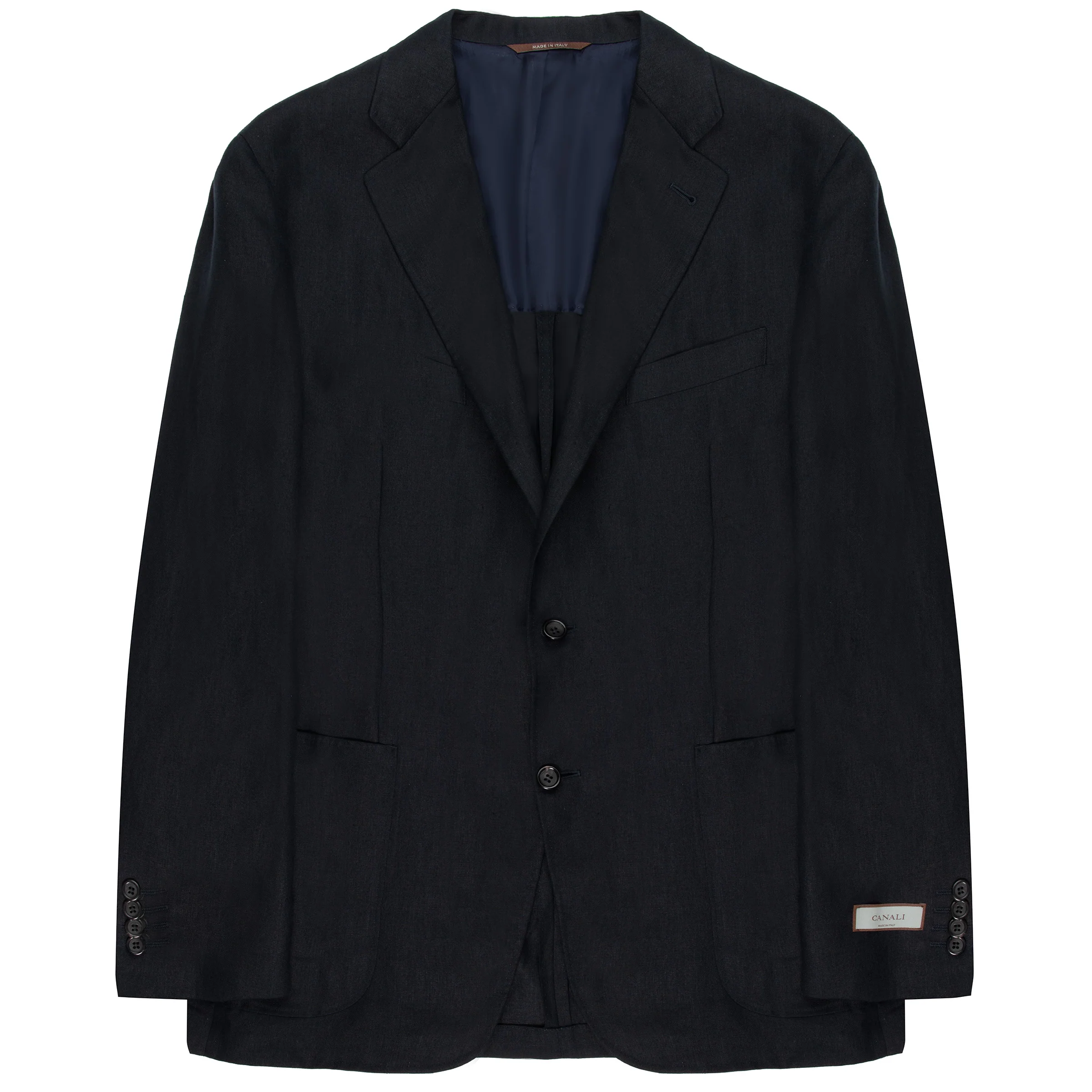 Canali Navy Linen Suit