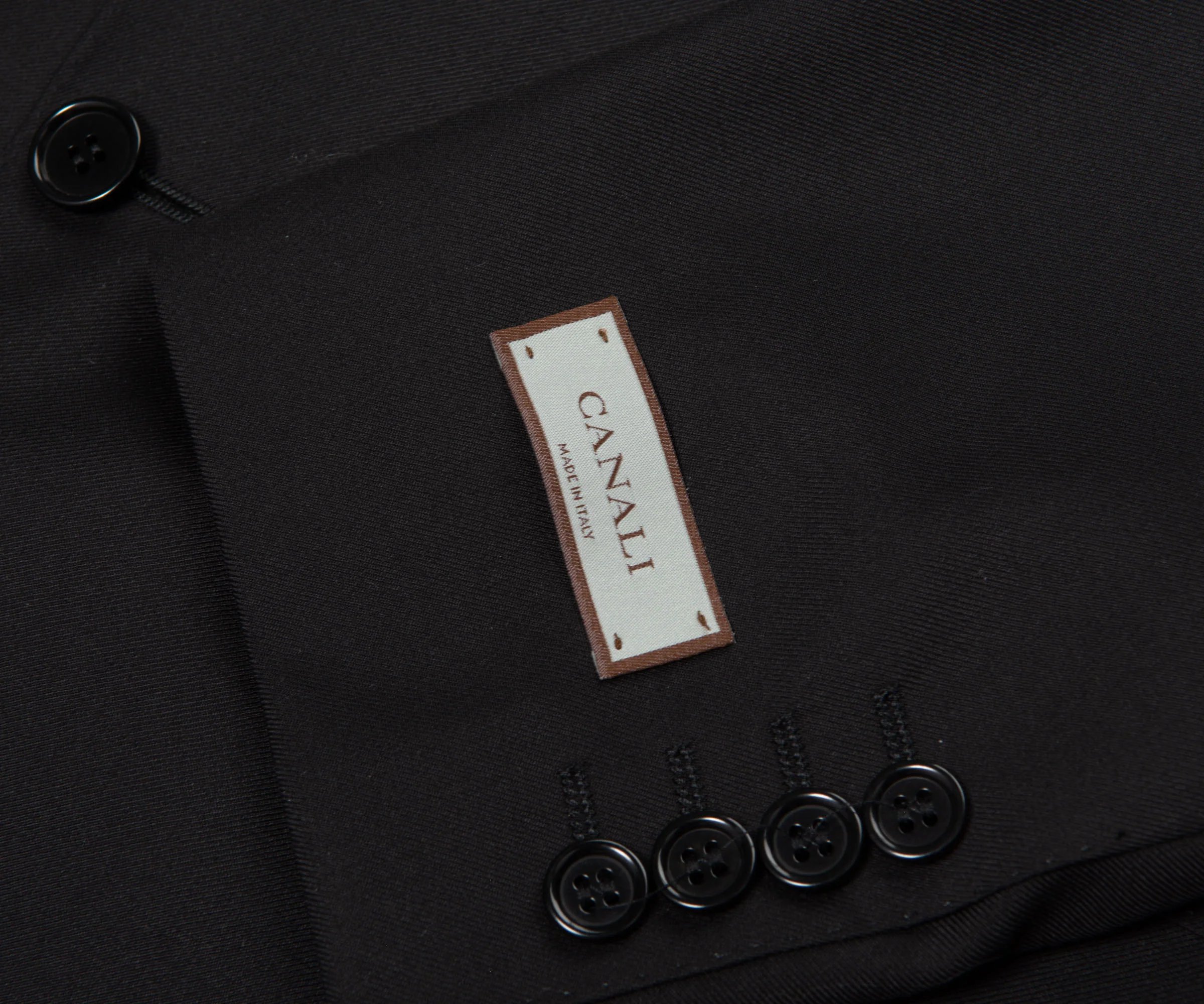 Canali Two-Buttoned Suit Black - Image 3