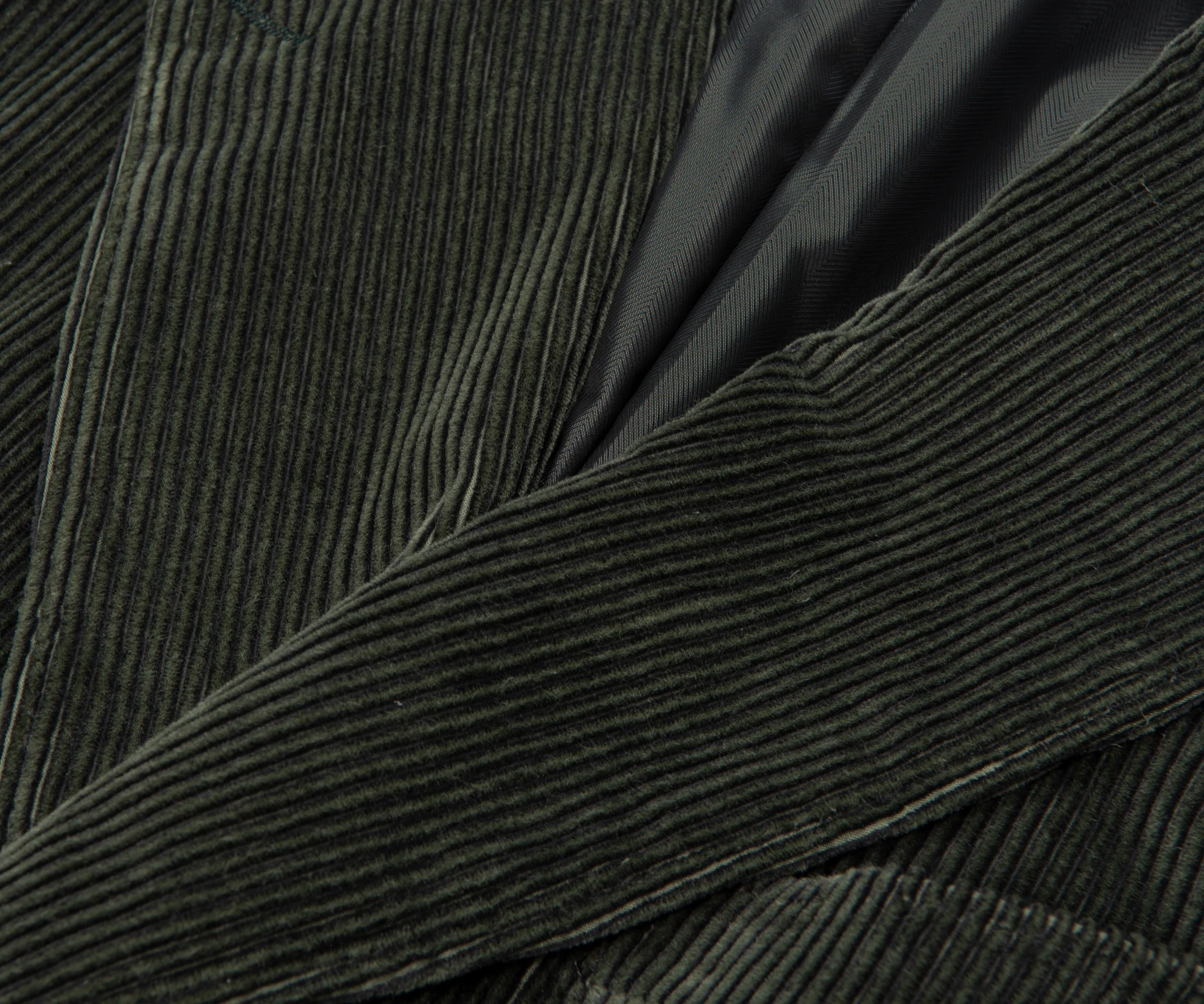 Canali Double Breasted Corduroy Suit Green - Image 4