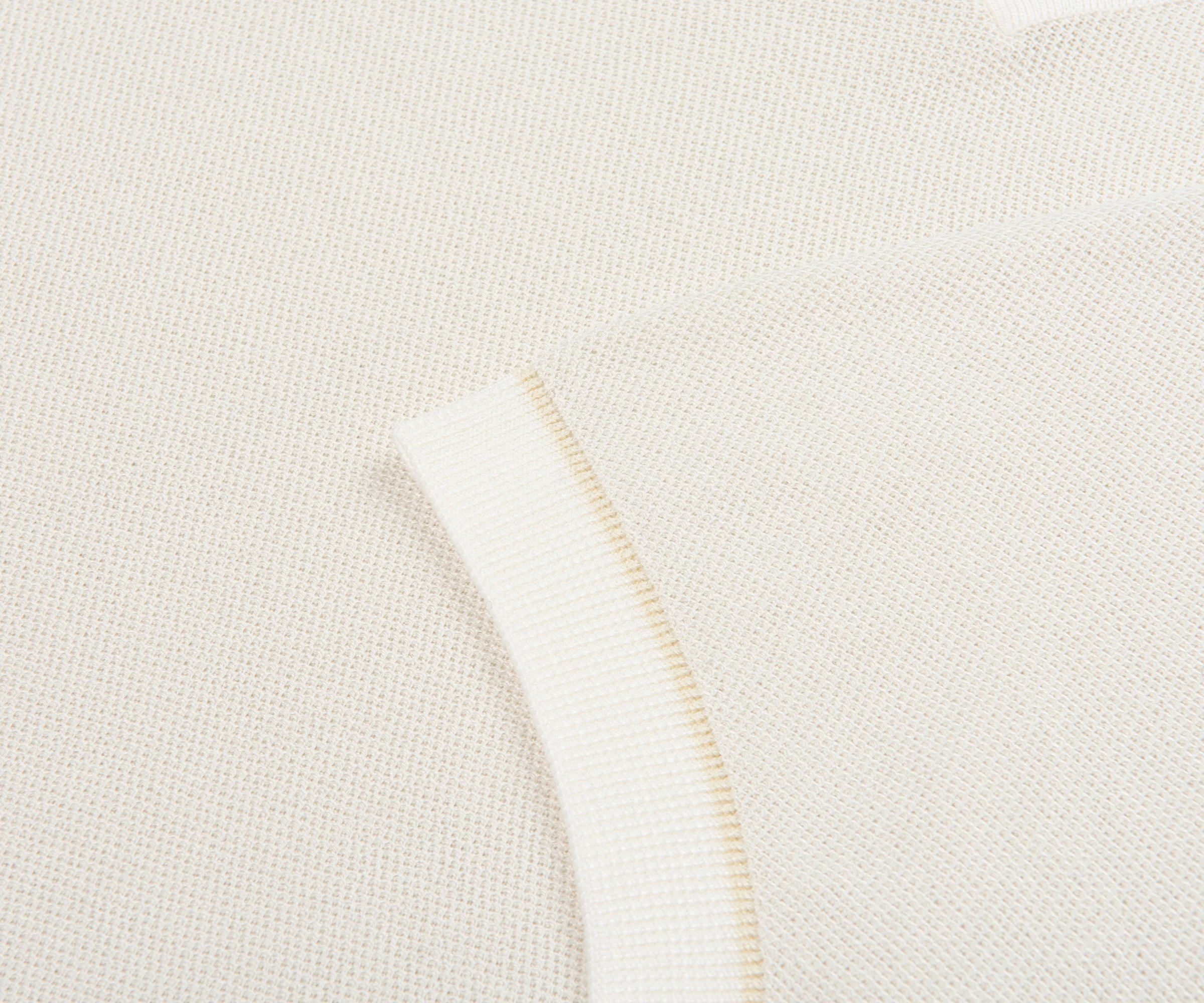 Boss H-Jianluca Knit Polo With Johnny Collar White - Image 4