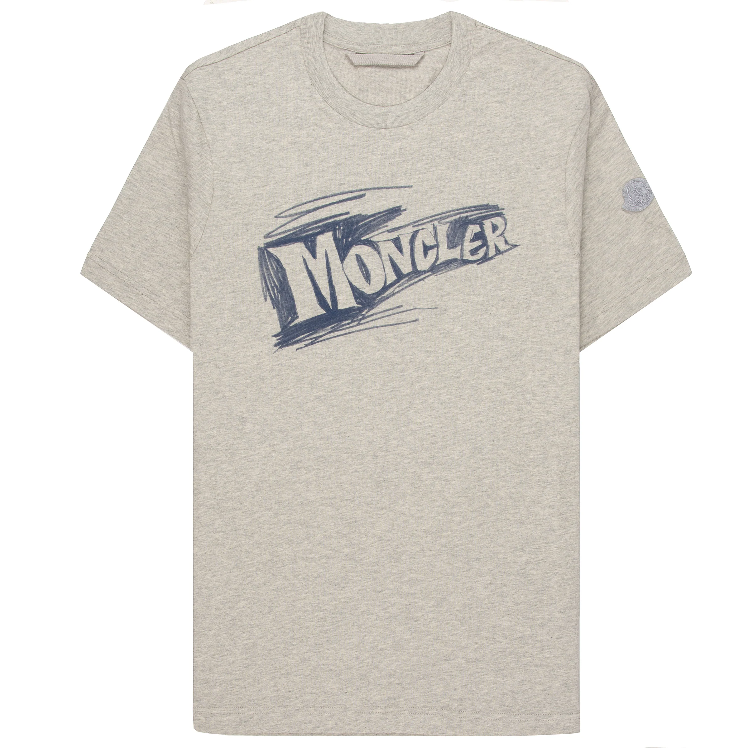 Moncler Scribble Logo Cotton T Shirt - Image 2