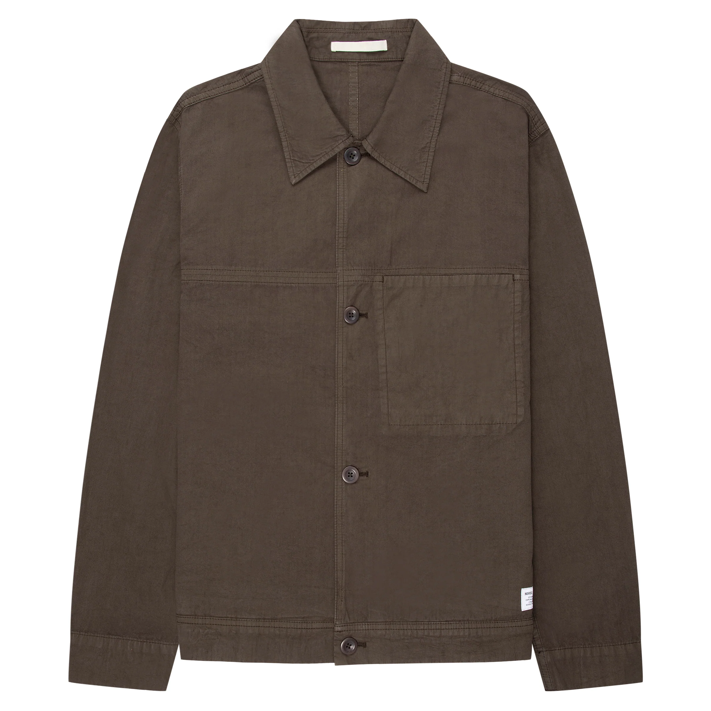 Norse Chocolate Appresskov Compact Cotton Overshirt