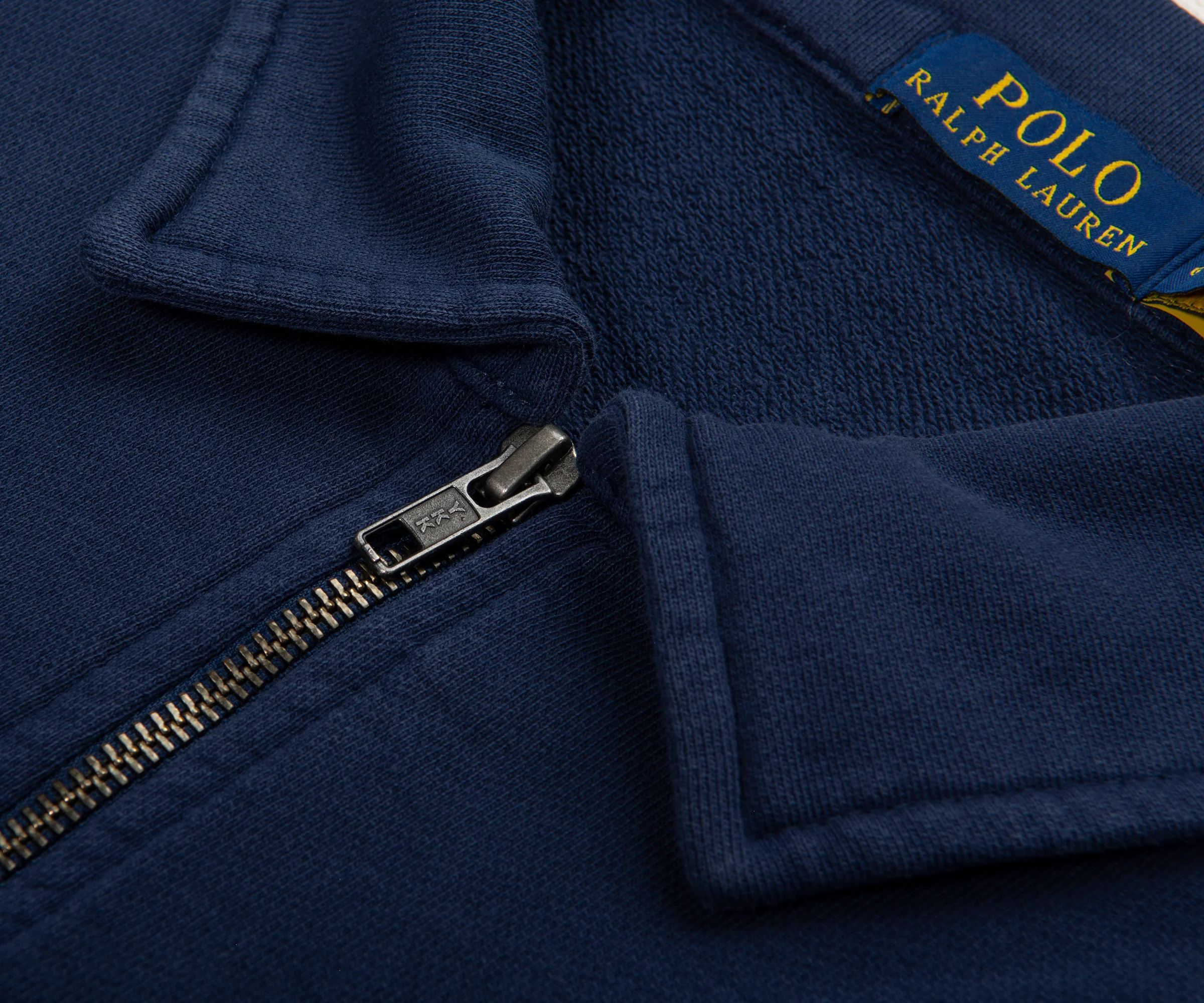 Polo Ralph Lauren Navy Cotton 1/4 Zip - Image 3