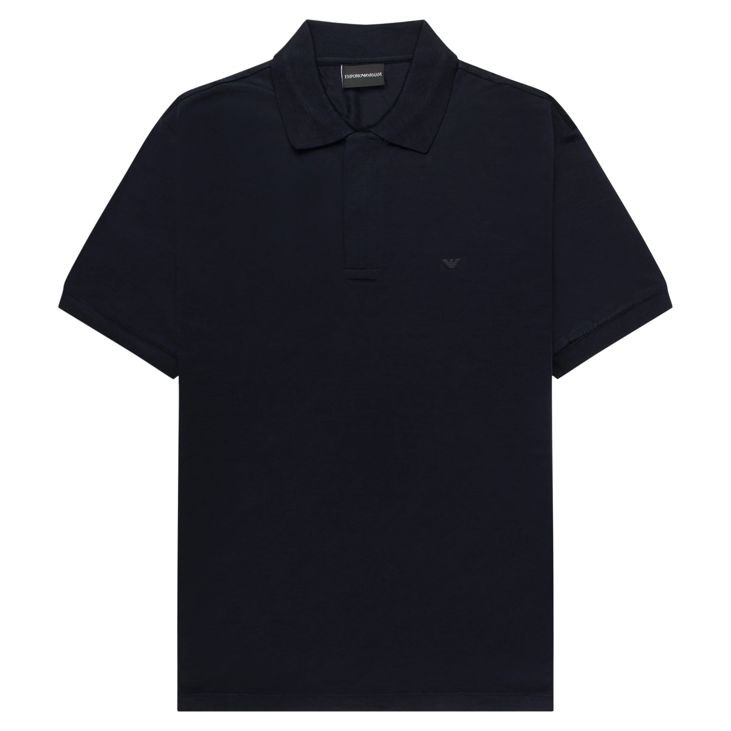 Armani Navy Travel Essential Zip Polo