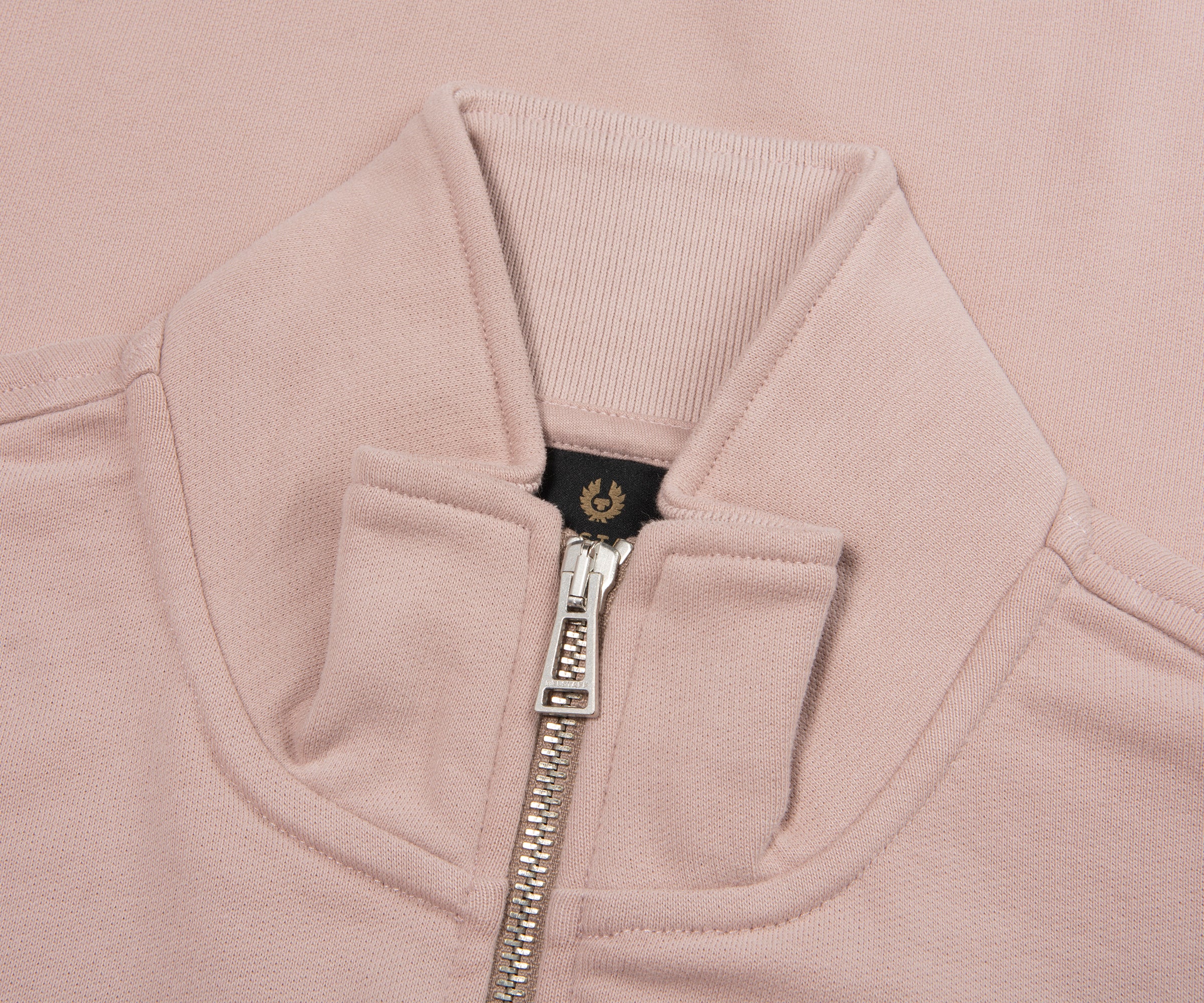 Belstaff Dusk Pink 1/4 Zip Sweatshirt - Image 2