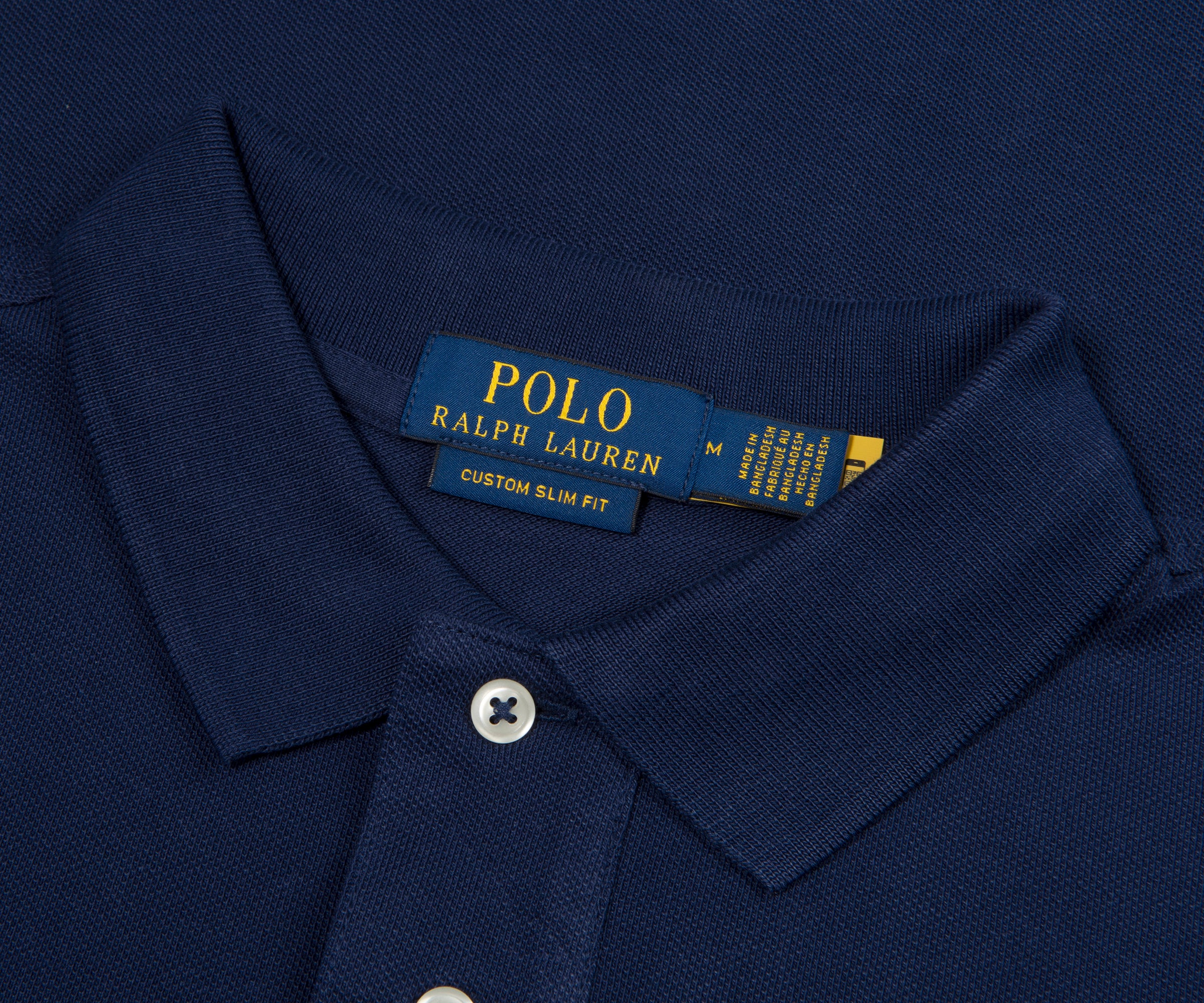 Ralph Lauren Navy SS Custom Slim Fit Polo - Image 2