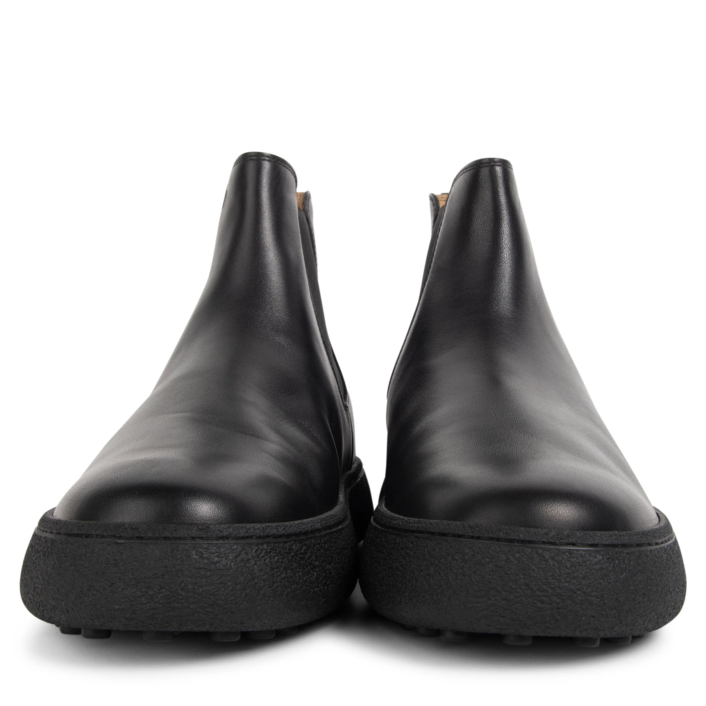 Tods Tronchetto Leather Chelsea Ankle Boot Black - Image 3