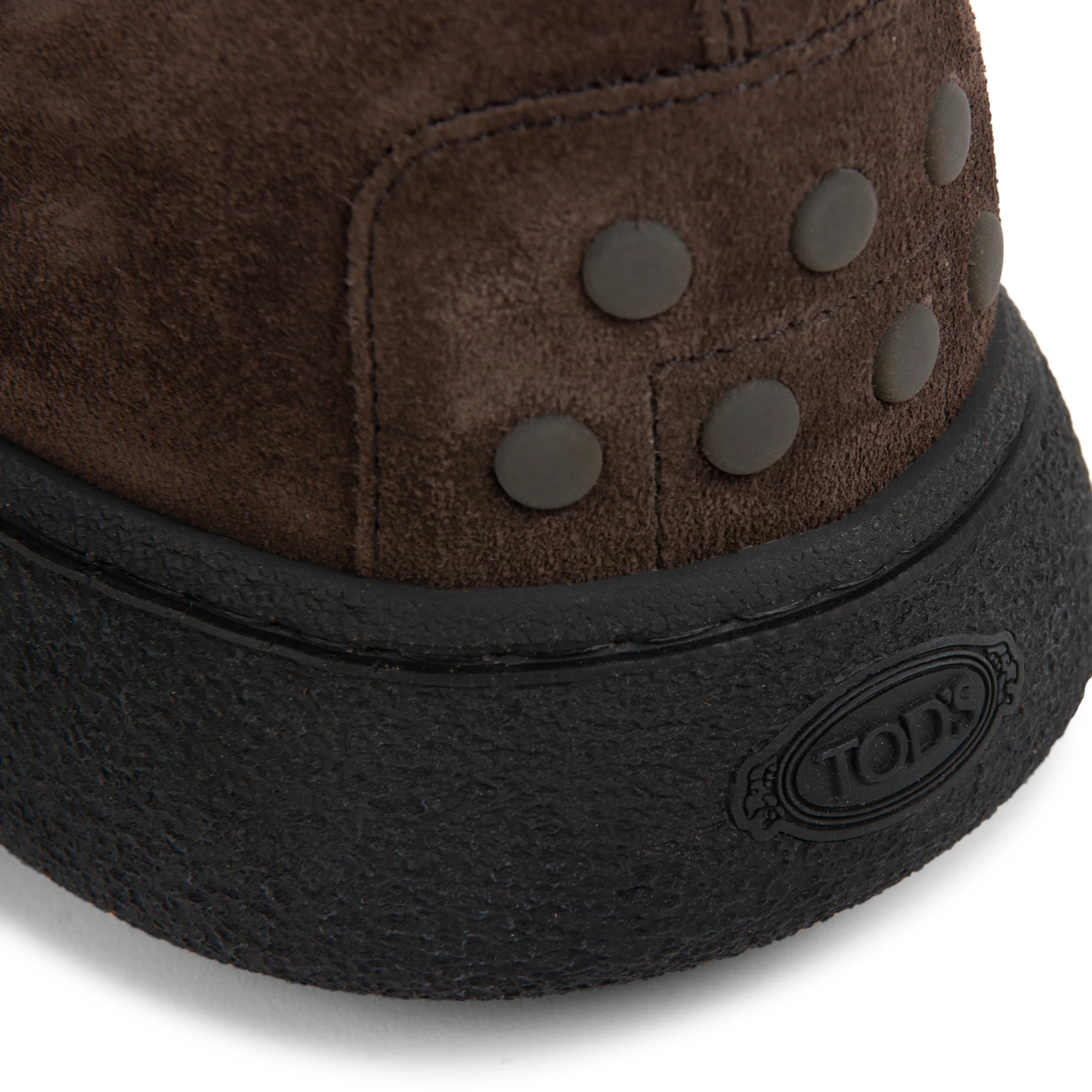 Tods Tronchetto Suede Chelsea Ankle Boot Brown - Image 5